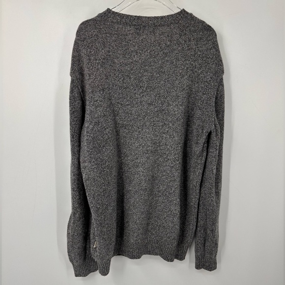 Liu Jo Heathered Gray Crew Neck Sweater Italian Knitwear Mens XL Quiet Luxury - Picture 8 of 10